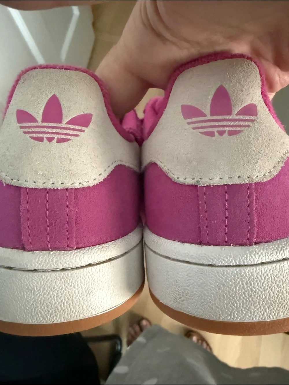 Adidas Pink Women's Casual Lace-Up Sneakers